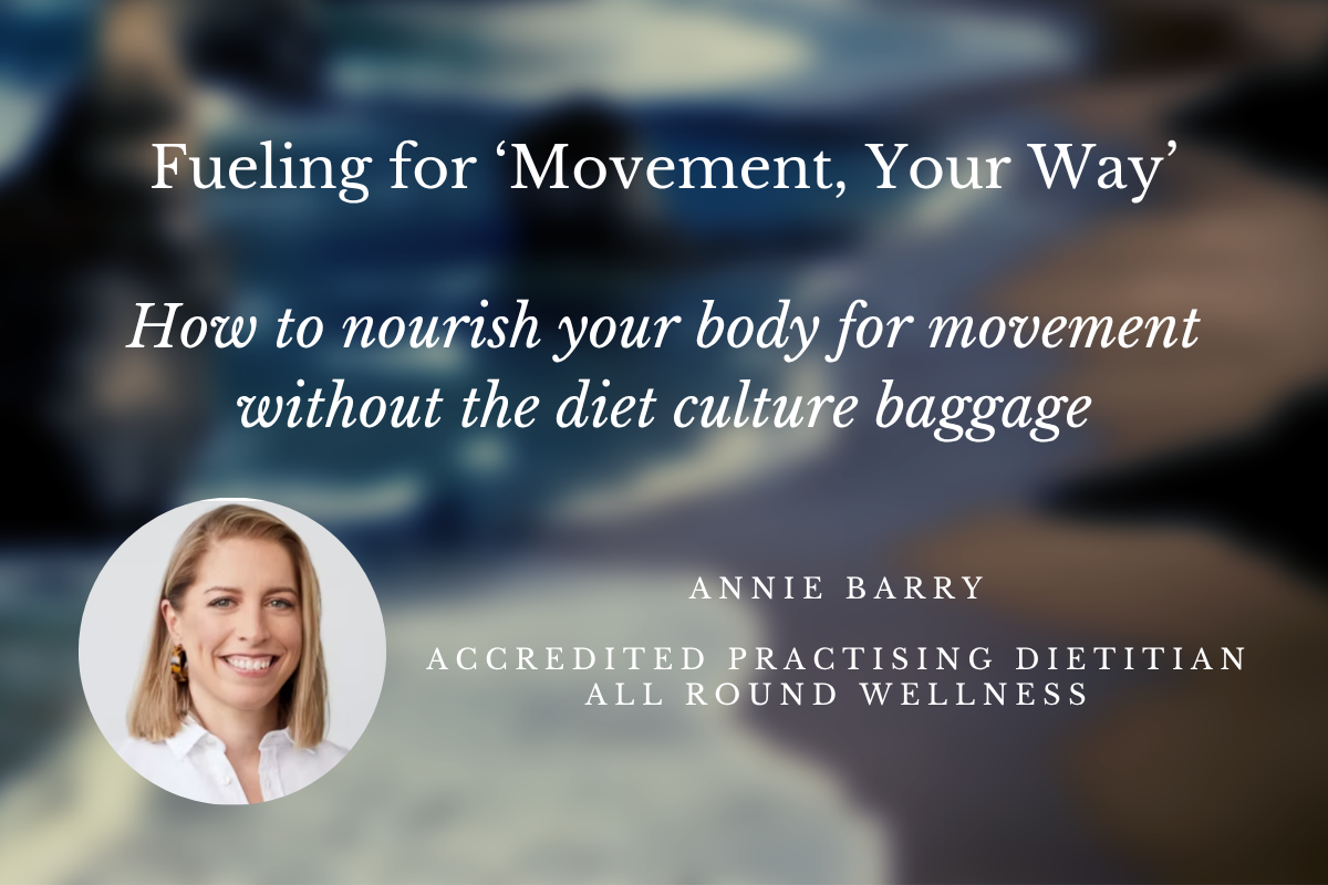 Dieteticis advise focused on fueling your body